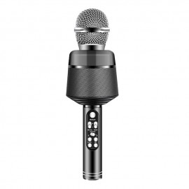 Portable Wireless Bluetooth Karaoke Microphone Home KTV Handheld Microphone Multifunctional Music Speaker Record Microphones for IOS Android Phone Computer

