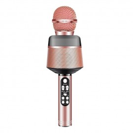 Portable Wireless Bluetooth Karaoke Microphone Home KTV Handheld Microphone Multifunctional Music Speaker Record Microphones for IOS Android Phone Computer
