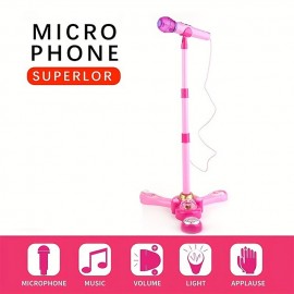 Children's Early Education Microphone Single Microphone Music Microphone With Stand Simulation Karaoke Toys Children's Gifts Over 6 Years Old
