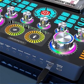 Professional Studio Condenser Microphone&G3 Live Sound Mixer/voice Converter/audio Interface/audio Mixer For Streaming/gaming/recording/singing/iktok/YouTube/PC/computer
