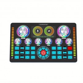 Professional Studio Condenser Microphone&G3 Live Sound Mixer/voice Converter/audio Interface/audio Mixer For Streaming/gaming/recording/singing/iktok/YouTube/PC/computer
