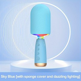 Wireless Audio Karaoke Microphone All In One Wireless Audio Portable Microphone Speaker Speaker HF Level Speaker V5.0 With Long Battery Life Of 24 Hours
