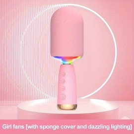 Wireless Audio Karaoke Microphone All In One Wireless Audio Portable Microphone Speaker Speaker HF Level Speaker V5.0 With Long Battery Life Of 24 Hours
