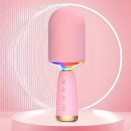 Wireless Audio Karaoke Microphone All In One Wireless Audio Portable Microphone Speaker Speaker HF Level Speaker V5.0 With Long Battery Life Of 24 Hours
