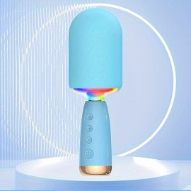 Wireless Audio Karaoke Microphone All In One Wireless Audio Portable Microphone Speaker Speaker HF Level Speaker V5.0 With Long Battery Life Of 24 Hours
