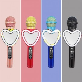Wireless Bluetooth Condenser Phone Microphone Speaker Handheld Music Player MIC Singing Recorder KTV Karaoke Microphone

