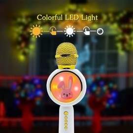 New X6 children's early education K-song microphone wireless Bluetooth microphone audio all-in-one machine household children
