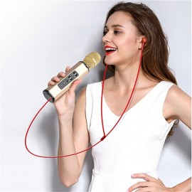 Wireless Microphone Karaoke Double Horn Bluetooth Handheld Portable Speaker Home KTV Player Echo-type Sound Adjustment Live
