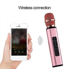 Wireless Microphone Karaoke Double Horn Bluetooth Handheld Portable Speaker Home KTV Player Echo-type Sound Adjustment Live

