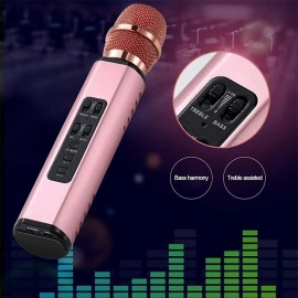 Wireless Microphone Karaoke Double Horn Bluetooth Handheld Portable Speaker Home KTV Player Echo-type Sound Adjustment Live
