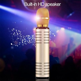 Wireless Microphone Karaoke Double Horn Bluetooth Handheld Portable Speaker Home KTV Player Echo-type Sound Adjustment Live
