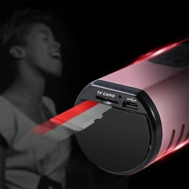 Wireless Microphone Karaoke Double Horn Bluetooth Handheld Portable Speaker Home KTV Player Echo-type Sound Adjustment Live

