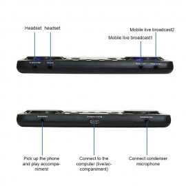 V300 PRO Sound Card 10 Sound Effects Bluetooth Noise Reduction O Mixers Headset Mic Voice Control for Phone PC Portable
