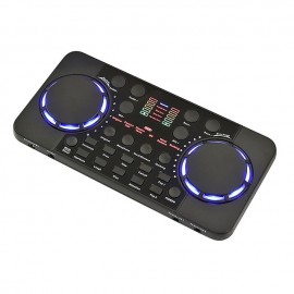 V300 PRO Sound Card 10 Sound Effects Bluetooth Noise Reduction O Mixers Headset Mic Voice Control for Phone PC Portable
