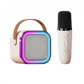 Portable Wireless Kid Karaoke Bluetooth Speaker Mini Microphone Family Singing KTV Audio Outdoor Card Subwoofer Music Center
