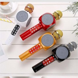 Fashion KTV Handheld Wireless Microphone Speaker Reverberation Voice Condenser Karaoke Recording Live Surround Sound
