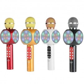 Fashion KTV Handheld Wireless Microphone Speaker Reverberation Voice Condenser Karaoke Recording Live Surround Sound
