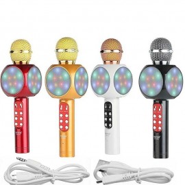 Fashion KTV Handheld Wireless Microphone Speaker Reverberation Voice Condenser Karaoke Recording Live Surround Sound
