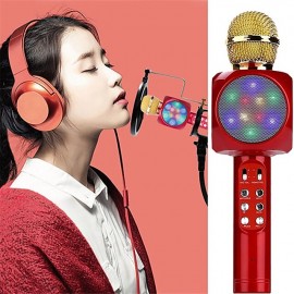Fashion KTV Handheld Wireless Microphone Speaker Reverberation Voice Condenser Karaoke Recording Live Surround Sound
