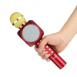 Fashion KTV Handheld Wireless Microphone Speaker Reverberation Voice Condenser Karaoke Recording Live Surround Sound
