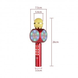 Fashion KTV Handheld Wireless Microphone Speaker Reverberation Voice Condenser Karaoke Recording Live Surround Sound
