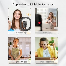 Wireless Lavalier Microphone For 3.5mm Smartphone Plug And Play Mini Mic For Live Streaming Gaming Recording Auto Noise Reduction
