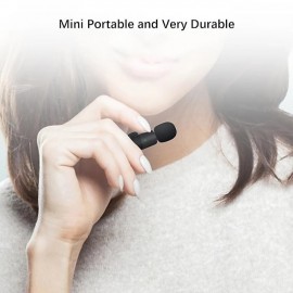 Wireless Lavalier Microphone For 3.5mm Smartphone Plug And Play Mini Mic For Live Streaming Gaming Recording Auto Noise Reduction
