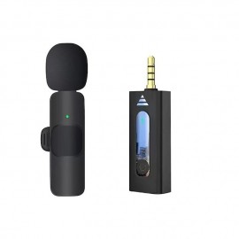 Wireless Lavalier Microphone For 3.5mm Smartphone Plug And Play Mini Mic For Live Streaming Gaming Recording Auto Noise Reduction
