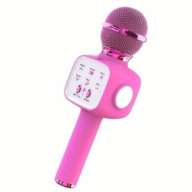 Handheld Wireless Bluetooth Microphone KTV Karaoke Microphone with Speaker for IOS Android Phone Computer
