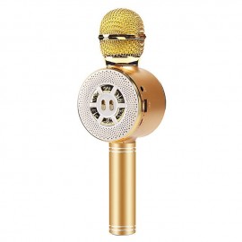 Depusheng Toys For Girls Karaoke Microphone - Portable Wireless Karaoke Mic With Led Light Toys For Girl Christmas Birthday Giftsbuilt With Speaker
