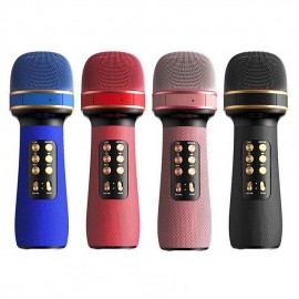 WS-898 Karaoke Bluetooth-Compatible Microphone Handheld Wireless Music Sing MicFMVoice Changing Audio Speaker Player Accessory
