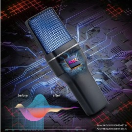 Yanmai SF-777W 2.4G Wireless Gaming Desktop Microphone Portable with RGB Light & Blowout Net For PC, Notebooks and Laptops
