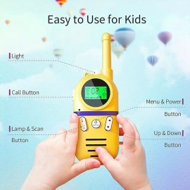 2pcs Type-c Port Large-capacity Charging Model With Lanyard Charging Cable For Children 22-channel Two-way Radio Walkie-talkie Toys Backlit LCD Flashlight Outdoor Camping Hiking Within 3 Kilometers
