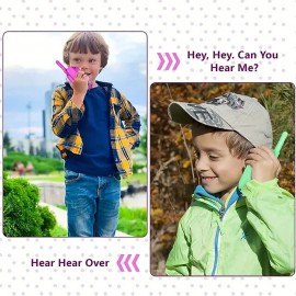 2pcs Type-c Port Large-capacity Charging Model With Lanyard Charging Cable For Children 22-channel Two-way Radio Walkie-talkie Toys Backlit LCD Flashlight Outdoor Camping Hiking Within 3 Kilometers

