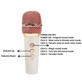 Portable Wireless KTV Speaker Set With Two Microphones - Retro Design Immersive Karaoke Experience - Perfect Gift For Home Parties Birthdays For Gifts
