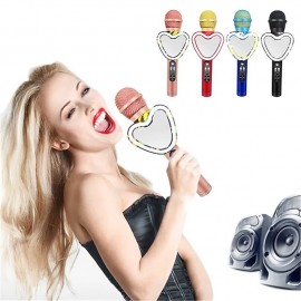 Wireless Bluetooth Condenser Phone Microphone Speaker Handheld Music Player MIC Singing Recorder KTV Karaoke Microphone
