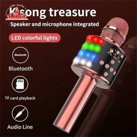 Microphone For Home K Song Mobile Phone Universal Universal K Song Artifact Wireless Wireless Microphone Audio Integrated
