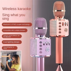 Microphone Audio Integrated Microphone Home Universal Singing Artifact Mobile Phone Wireless Microphone Home KTV
