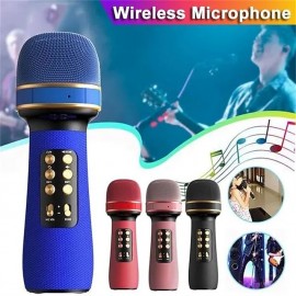 WS-898 Karaoke Bluetooth-Compatible Microphone Handheld Wireless Music Sing MicFMVoice Changing Audio Speaker Player Accessory
